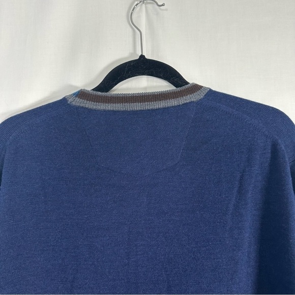 Robert Graham 100% wool sweater, size large classic grandpacore golf high end - Picture 10 of 15